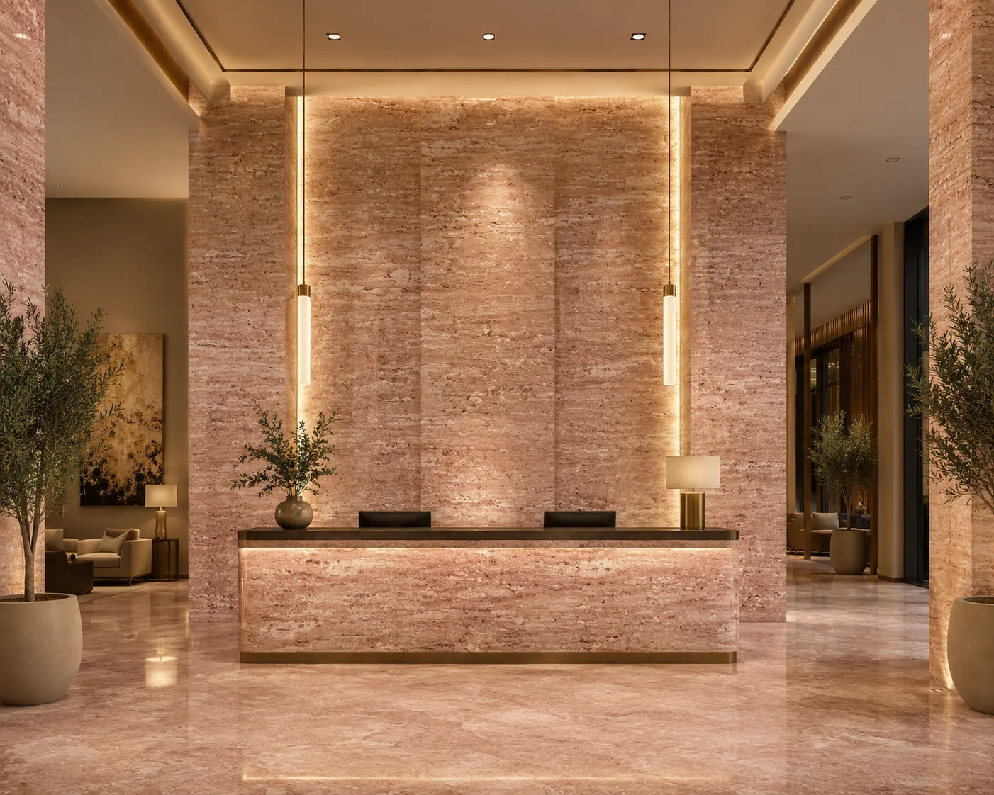 greek rosa travertine